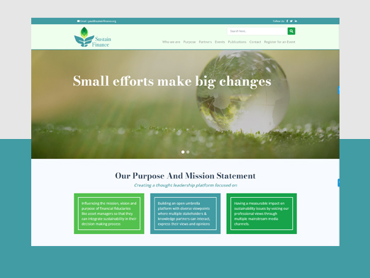 Sustain Finance Website Development